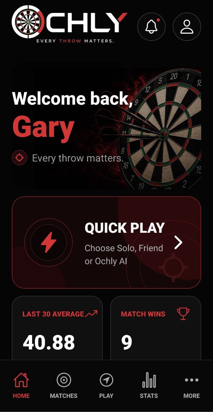 Ochly home screen